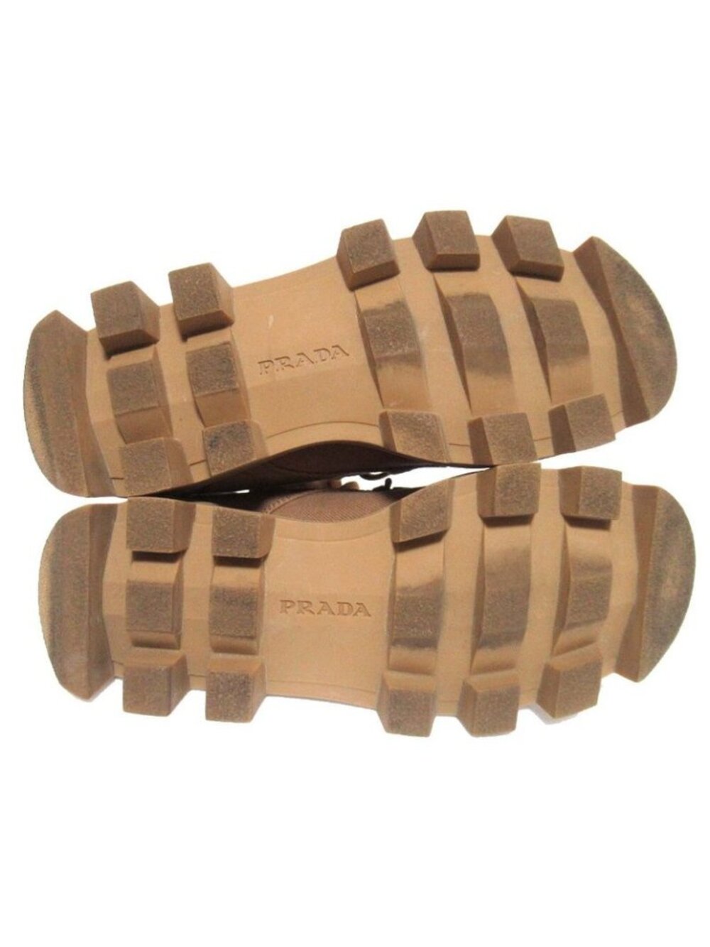 Prada Lace Up Combat Boots Short 35.5 Brown - Picture 5 of 7